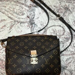 Louis Vuitton Black and Brown Monogram Crossbody Bag